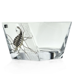 Ekskluzywna salaterka piórko 125/PLK stylizowana na Swarovski