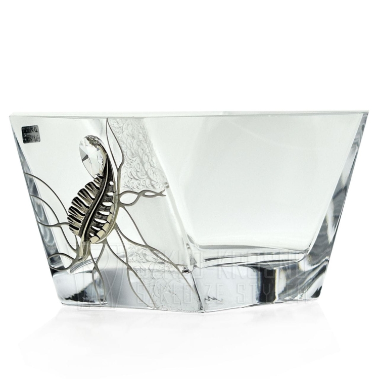 Ekskluzywna salaterka piórko 125/PLK stylizowana na Swarovski