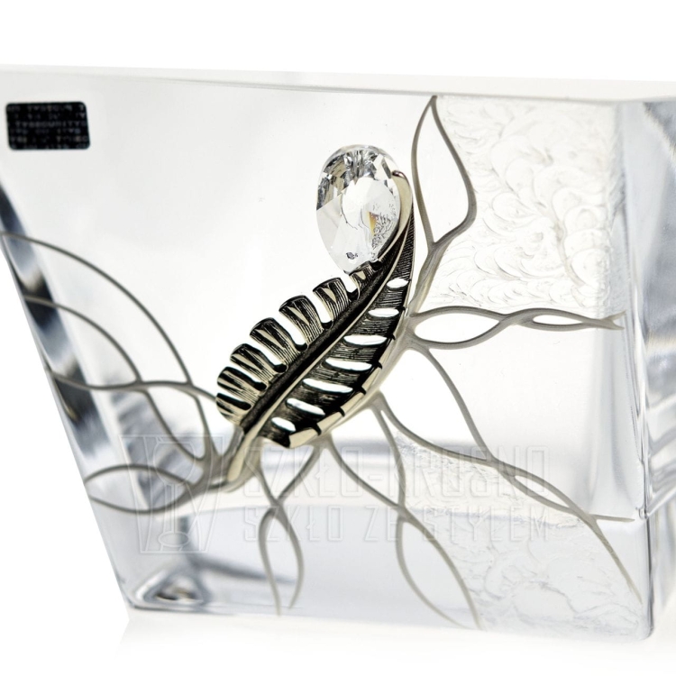 Ekskluzywna salaterka piórko 125/PLK stylizowana na Swarovski