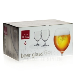 RONA Kieliszki pokale szklanki do piwa 600ml 6szt
