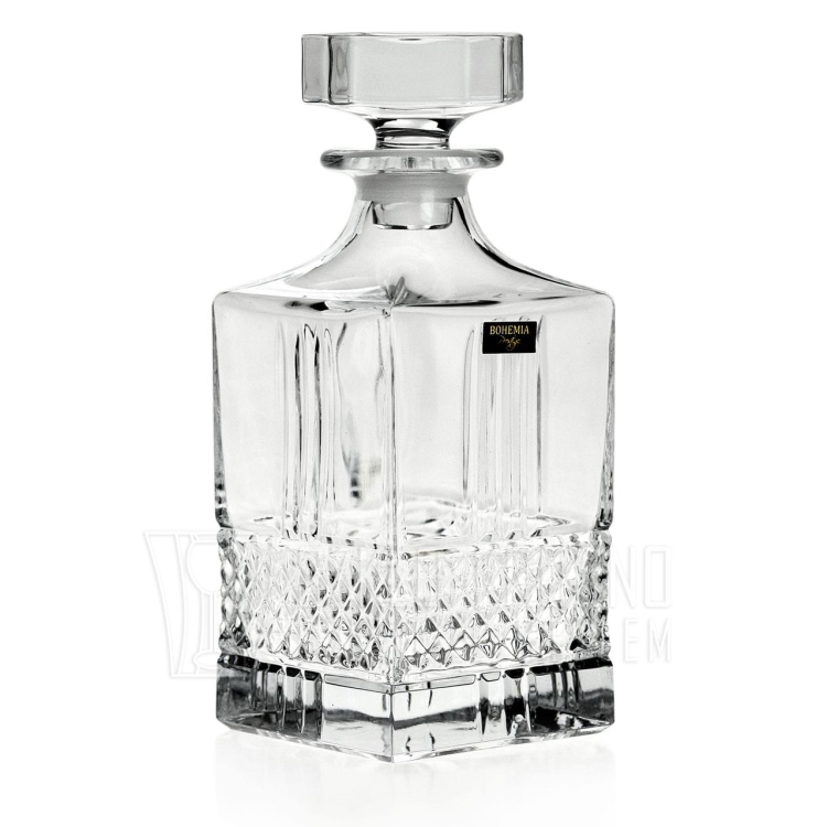 Kryształowy zestaw do whisky Bohemia Elegante 6+1