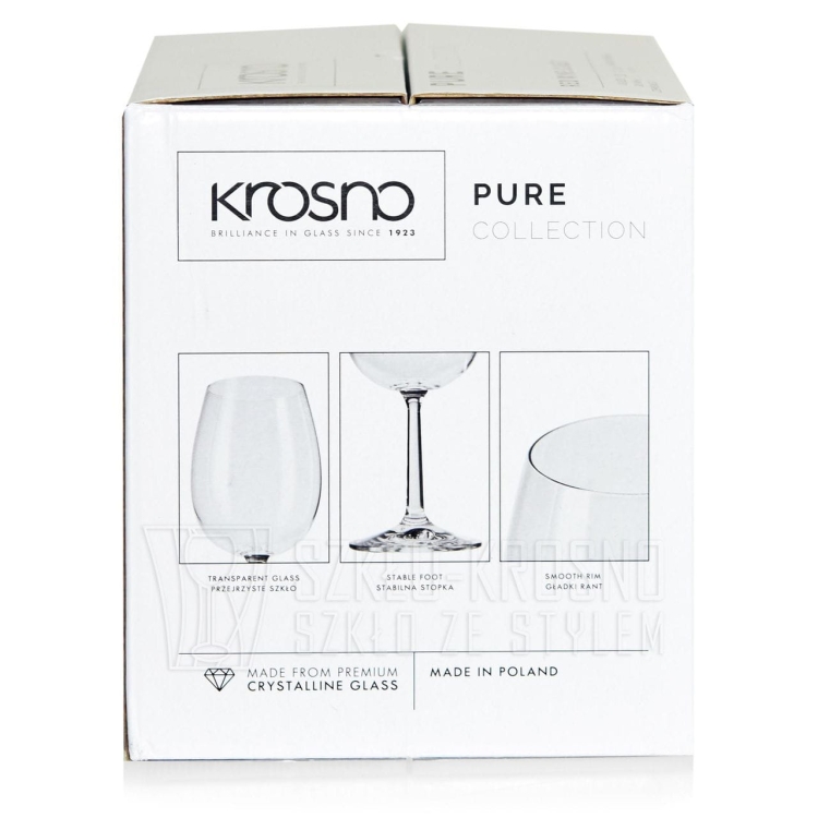 Kieliszki do wody wina KROSNO Pure 350 / 390 ml | Basic