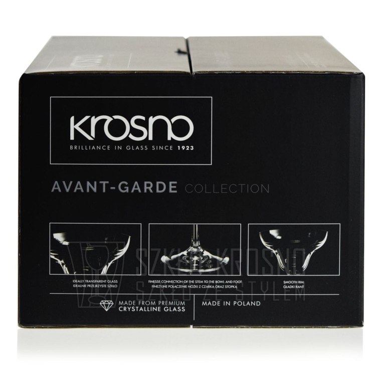 Kieliszki do margarity martini KROSNO Avant-Garde / Mixology 270 ml