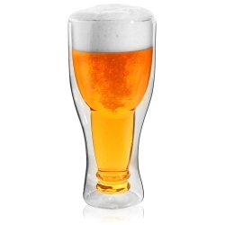Oryginalna szklanka do piwa z podwójną ścianką 350ml