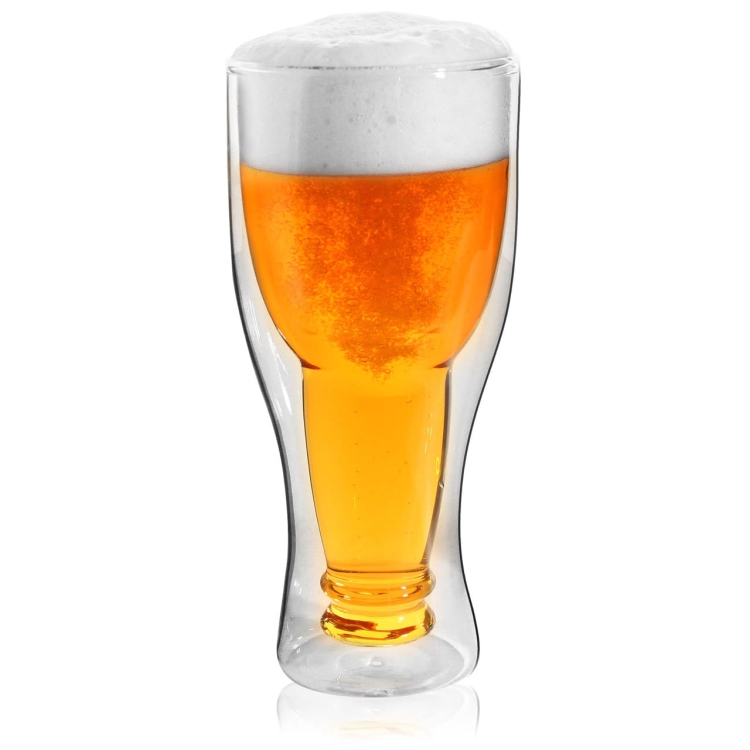 Oryginalna szklanka do piwa z podwójną ścianką 350ml