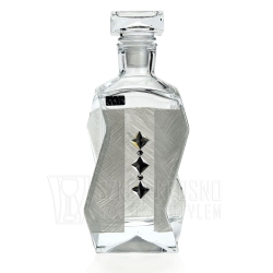 Ekskluzywna karafka 4K matowa zdobiona kryształami