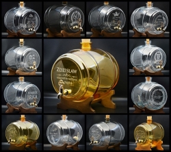 Przykładowe realizacje beczułek z grawerem