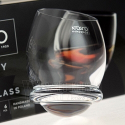 Szklanki do whisky "bujające się" KROSNO Handmade ROLY-POLY 200ml