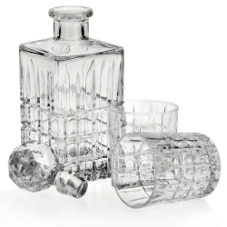 Kryształowy zestaw do whisky Bohemia Diplomat 6+1