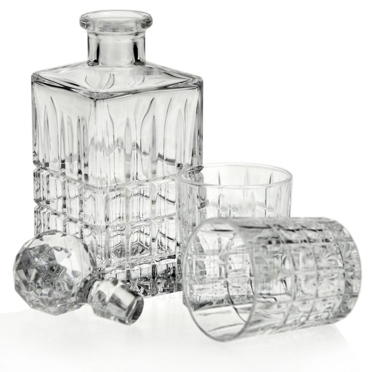 Kryształowy zestaw do whisky Bohemia Diplomat 6+1