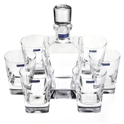 Ekskluzywny zestaw do whisky 6+1 KROSNO Handmade CARO