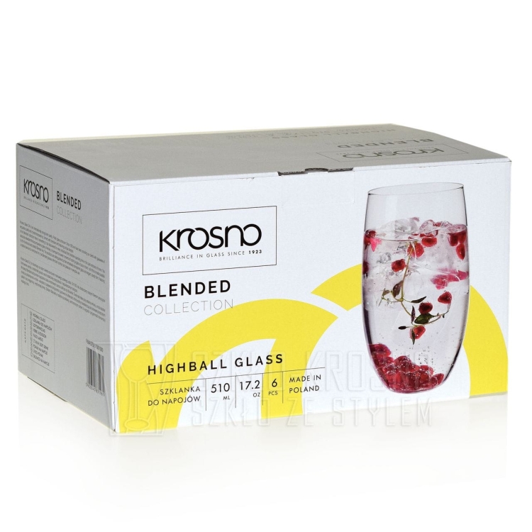 Szklanki do soku wody napojów KROSNO Blended 510 ml