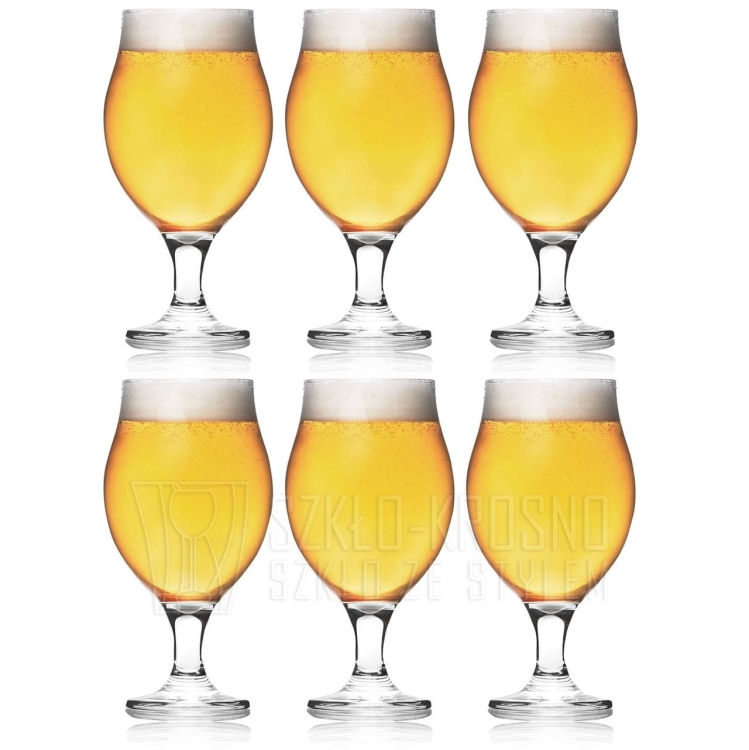 Szklanki na nóżce do piwa 500 ml