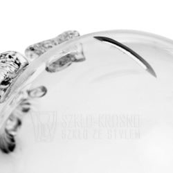 MEGA duża szklana skarbonka ŚWINKA bezbarwna