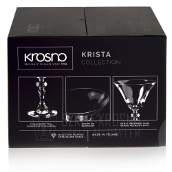 Kieliszki do martini drinków KROSNO Krista 170 ml