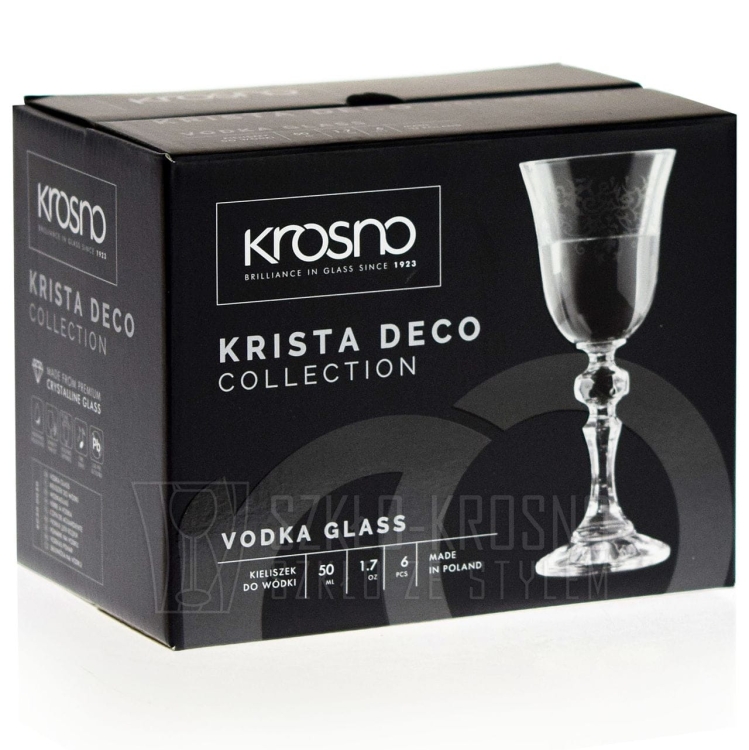 Kieliszki do wódki KROSNO KRISTA-DECO 50ml