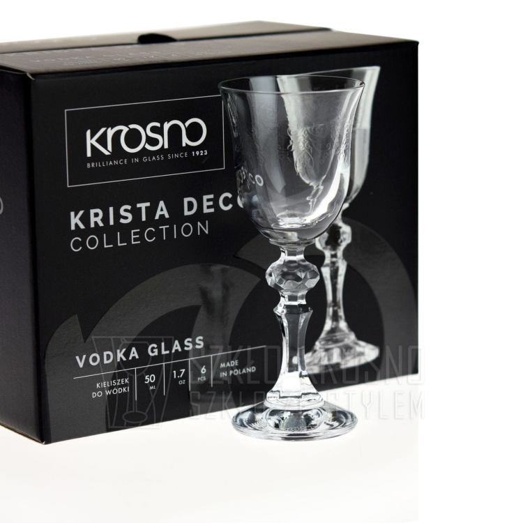 Kieliszki do wódki KROSNO KRISTA-DECO 50ml