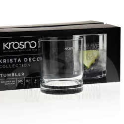Szklanki do whisky soku KROSNO KRISTA-DECO 300ml
