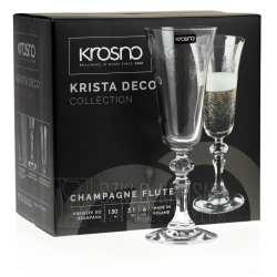 Kieliszki do szampana KROSNO KRISTA-DECO 150ml