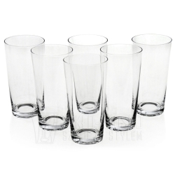 Wysokie szklanki do napojów wody KROSNO Pure 350/380ml