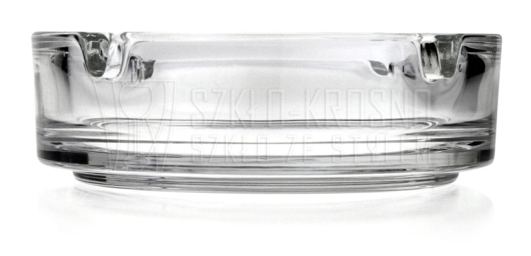 Szklana popielnica / popielniczka bezbarwna 10,7cm HS Jasło 