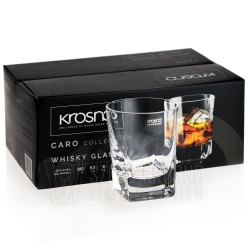 Szklanki do whisky kwadratowe KROSNO Caro 280ml