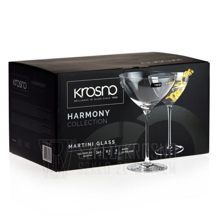 Kieliszki do martini drinków KROSNO Harmony 245 ml