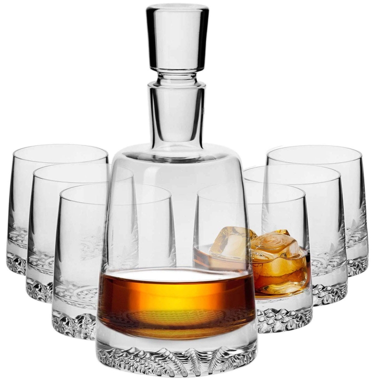 Ekskluzywny zestaw do whisky 6+1 KROSNO Fiord