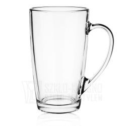 Wysokie szklanki kubki z uchem do kawy herbaty ALEX 400ml