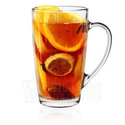 Wysokie szklanki kubki z uchem do kawy herbaty ALEX 400ml