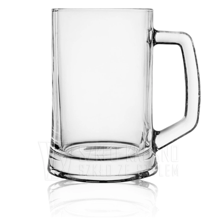 Kufel wysoki kufle z rączką do piwa 500ml 0,5L 6szt