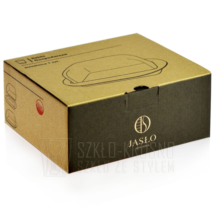 Szklana maselnica z pokrywką maselniczka 481.2195