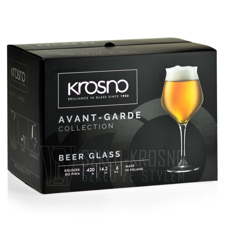 Kieliszki degustacyjne do piwa 420 ml KROSNO Avant-Garde