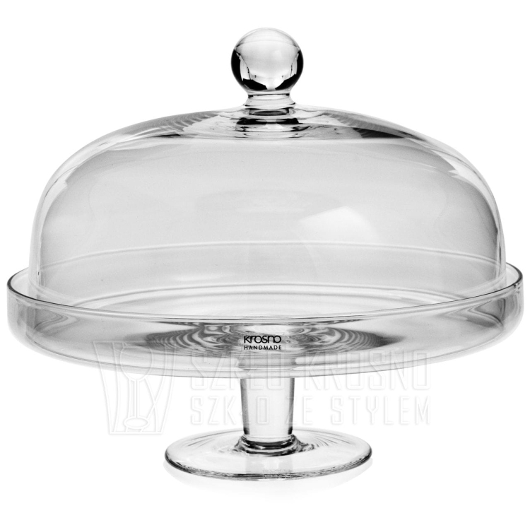 Patera z kloszem na tort ciasta KROSNO Elite ⌀ 28cm