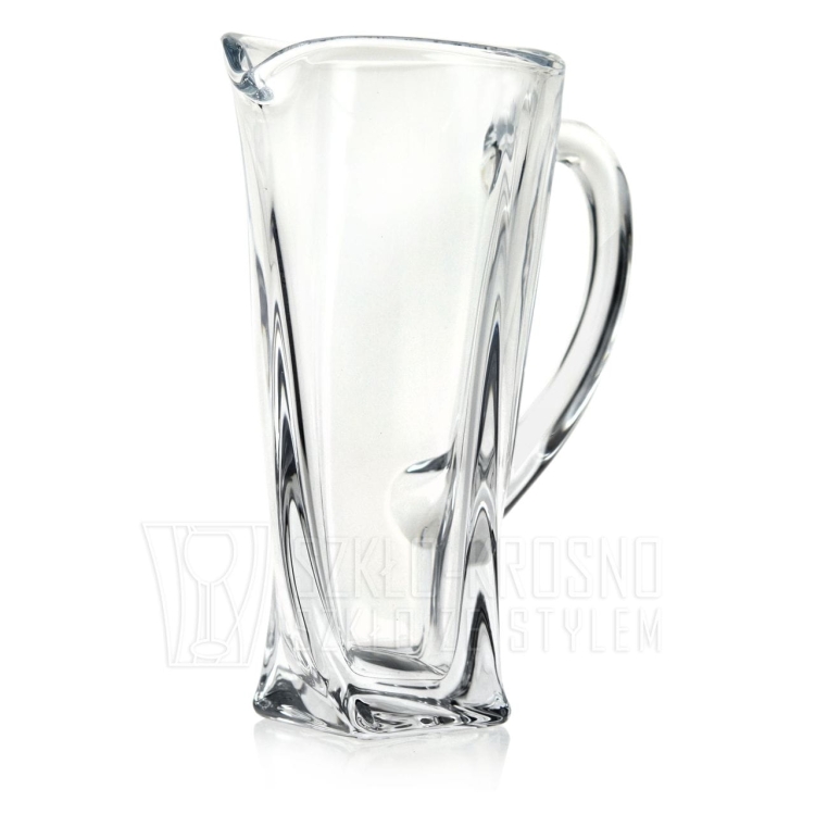 Kryształowy dzbanek do soku Bohemia Quadro 1,1 L