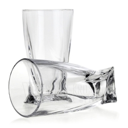 Ekskluzywne KRYSZTAŁOWE Szklanki Bohemia Quadro LONG 350 ml