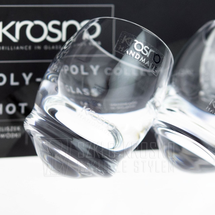 Kieliszki do wódki "bujające się" KROSNO Handmade ROLY-POLY 40ml