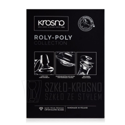 Karafka do whisky "bujająca się" KROSNO Handmade ROLY-POLY 750ml