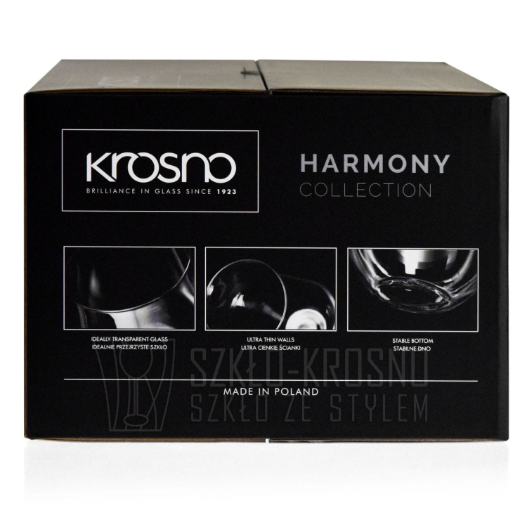 Piękne szklanki do wina wody KROSNO Harmony 580ml