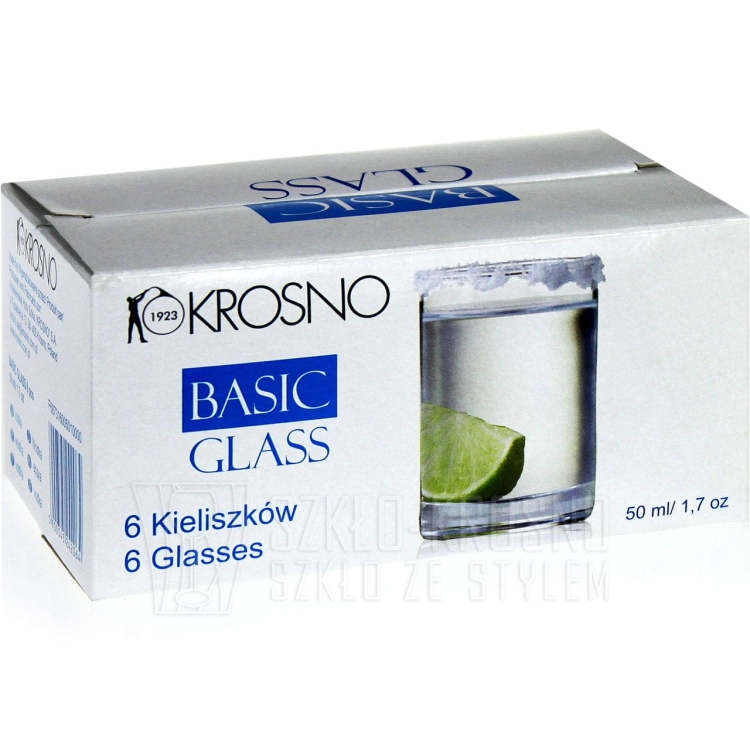 Kieliszki miarki shoty do wódki KROSNO Basic Shot 50ml