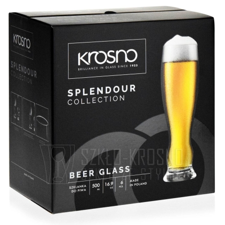 Przejdź do produktu Szklanki do piwa pszenicznego KROSNO Splendour 500ml 