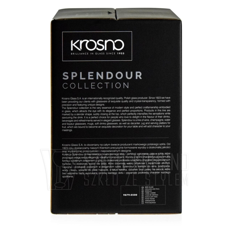 Szklanki do piwa pszenicznego KROSNO Splendour 500ml