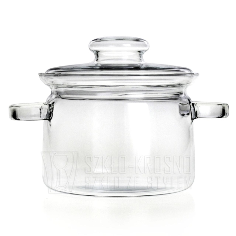 Szklany garnek żaroodporny z przykrywką SIMAX 2L
