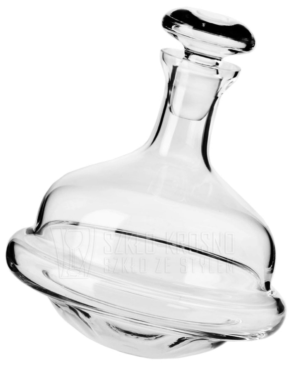 Karafka do whisky "bujająca się" KROSNO Handmade ROLY-POLY 750ml