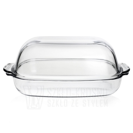 Przejdź do produktu Duże żaroodporne naczynie z pokrywą do pieczenia SIMAX 8L