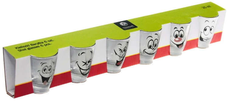 Kieliszki do wódki Baryłki Humor nadruk Buźki 25ml