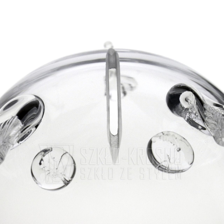 MEGA duża szklana skarbonka ŚWINKA - przeźroczysta z grawerem indywidualnym TWÓJ NAPIS