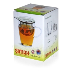 Szklanka żaroodporna z zaparzaczem 350 ml TEA 4 ONE, Simax