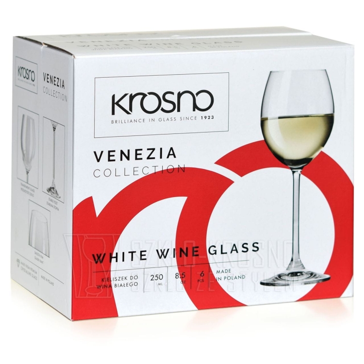 Kieliszki do wina białego KROSNO Venezia 250 ml