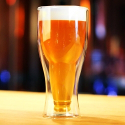 Oryginalna szklanka do piwa z podwójną ścianką 350ml